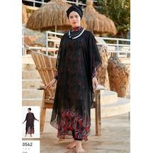 Adasea Maresiva 0562 Pareo Tesettür Mayo Üzerine Kaftan Çok Renkli