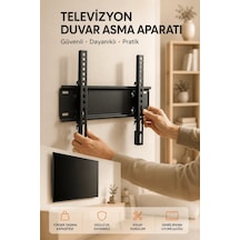 Yüksek Taşıma Kapasiteliniversal Tv Duvar Askı Aparatı 32-42 İnç