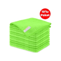 Mulpex Mikrofiber Genel Temizlik Bezi Yeşil 40X40 cm. - 10 Adet