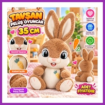 Bezos 10012 Tavşan Peluş 35cm Oyuncak Peluş Bty Çok Renkli