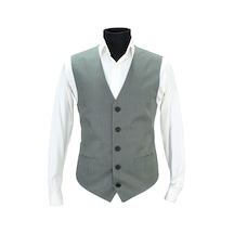 Mentor Regalo Erkek Yelek V Yaka Yeşil Ekose 50617 L