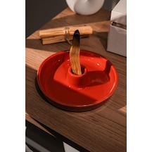 Kırmızı Özel El Yapımı Palo Santo Tütsülük Ve 2 Adet Palo Santo Seti-3177