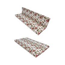 Şark Köşesi Vip Sünger Yatak Büyük Ölçü 100x190x10cm-ingiliz Gülü Çok Renkli