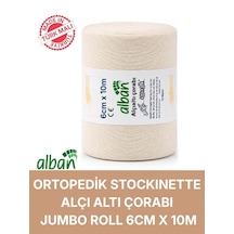 Alçı Altı Çorabı 6 Cm X 10 M, Pamuklu Esnek Medikal Stockinette