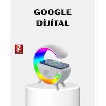 Rgb Işıklı Kablosuz Şarjlı Hoparlör Fm Radyolu Akıllı Gece Lambası