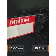 5 Adet Pvc Etiketlik 15x10 Cm Tele Cama Geçme Asma Takılabilir