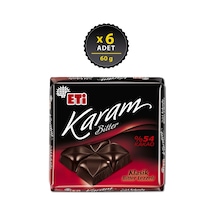 Eti Karam %54 Kakaolu Bitter Çikolata 6 x 60 G