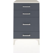 Hyperion Komodin 4 Çekmeceli 60x44x96 Aytaşı-antrasit Aytaşı