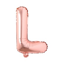 L Harf Rose Gold Folyo Balon16 İnç 36 cm