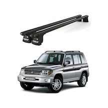 Trio-ı Mitsubishi Pajero 1999-2006 Uyumlu Siyah Kilitli Ara Atkı 120cm Port Bagaj Tavan Barı