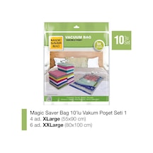 Magic Saver Bag 10'Lu Vakumlu Poşet Seti 1