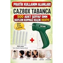 Caz Türban Gelinlik Tabancası 80x Ve 500 Adet 5 Soket 5mm Naylon Kılçık