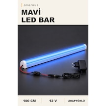Onerous 100 Cm 12v Mavi Led Bar, Anahtarlı, Adaptörlü, Yapışkanlı