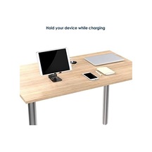 Tok Alüminyum Stand Çok İşlevli Döner Tablet Pc Akıllı Telefon Standı Mini Boy Masaüstü Stand Katlanabilir Cep Telefonu Evrensel Telefon Tutucu L9688 Siyah
