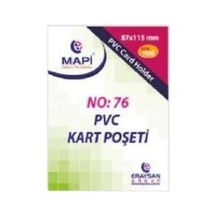 Kart Poşeti Dikey Pvc No:76 87x115 Şeffaf 910 10 39 100'lü Paket / Diğer