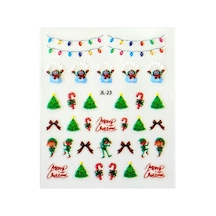 No.23 - 3d Tasarım Yapışkan Tırnak Sticker Tırnak Dövmesi Nail Art