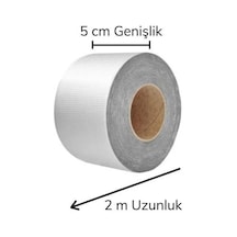Bakgelal Su Geçirmez Alüminyum Tamir Bandı Çatı, Boru, Duvar Ve Çatlak Onarıcı Yalıtım Bandı - Bgasubant2x5 5 x 2 M