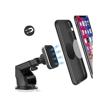 Uzayabilen Vantuzlu Cep Araç Telefon Tutucu Oto Araba Içi Telefon Tutacağı 360 Mıknatıslı Vantuzlu Torpido Cama Yapışan Tutucu 2 Mixed