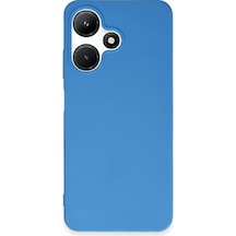 İnfinix Hot 30i Kılıf First Silikon Mavi