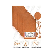 Turuncu Simli Karton A5 15x20 Cm 10 Lu 1 Paket Simli Fon Kartonu Parıltılı Kağıt Anasınıfı Kreş Etkinlik Proje Diğer
