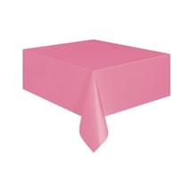 Plastik Pembe Masa Örtüsü 120 180 Cm 1 Adet