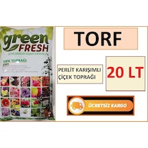Torf 20 Lt Çiçek Toprağı Saksı Toprağı Doğal Tohum Ekim Torfu 0