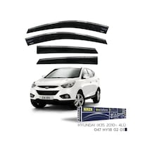 Hyundai ix35 Niken Kromlu Cam Rüzgarlığı 4lü Set 2010 ve Üstü
