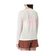 Salomon Shkout Core Ls Tee Gfx W Kadın Koşu Tişörtü Lc295060 Beyaz