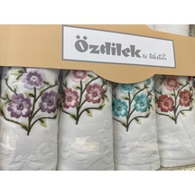 Özdilek Pansy 4 Lü Kutulu Havlu Nak-1 Beyaz