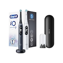 Oral-B iO7 Şarjlı Diş Fırçası Seti 2'li Siyah - Beyaz