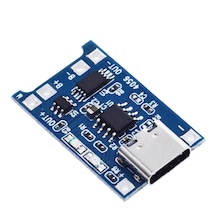 TP4056 Korumalı Lityum Pil Şarj Devresi Type C Usb Batarya