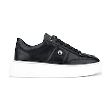 Tamer Tanca Erkek Hakiki Deri Siyah Sneakers & Spor Ayakkabı 352 24110 Erk Ayk Y26 Sıyah Dr