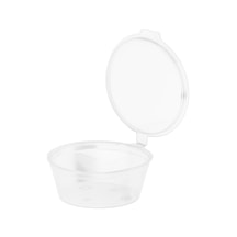 Sert Plastik Kendinden Kapaklı Sos Kabı 60 Cc - 50 Adet