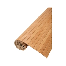 Kaydırmaz Tabanlı Bambu Banyo Paspası 70x45 Cm Doğal Ahşap Bambu Mat, Suya Dayanıklı, Kaymaz Natural