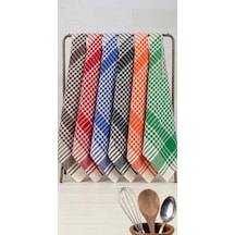 Pötikareli 6 Lı Alman Peçetesi Mutfak Havlusu Kurulama Bezi Beslenme Örtüsü Dekoratif 50x70 Cm Çok Renkli