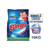 Bingo Matik Beyazlar ve Renkliler için Toz Çamaşır Deterjanı 4 x 4 KG