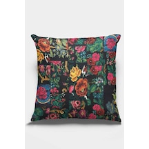 Çok Renkli Patchwork Çift Taraflı Kırlent Kılıfı Krl290n11