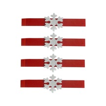 Suntek Magideal 4 Adet Doku Halkası Kar Tanesi Peçete Toka Ev Otel