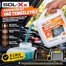 Sol-xx Profesyonel Radyatör İçi Yağ Ve Çamur Temizleyici Sıvı 5 Litre Ekonomik Boy