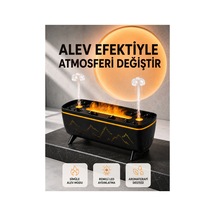 En Popüler Alev Efektli Hava Nemlendirici 280 Ml Esansiyel Yağ Uyumlu Jöle Yağmur Efektli Difüzör Uy