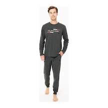 U.S. Polo Assn. Erkek Kışlık Uzun Kol Pijama Takım 18951 Antrasit U.S. Polo Assn. Erkek Kışlık Uzun Kol Pijama Takım 18951 Antrasit