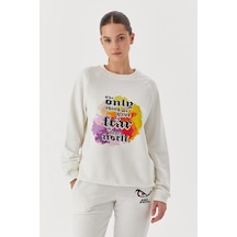 No Fear Kadın Sweatshirt Beyaz 72485 001