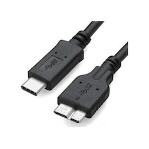 5240 Usb Type-c To Micro Usb 3.0 Taşınabilir Hdd Hard Disk Kablosu 50 Cm