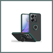 Bezos Redmi Note 13 Pro 4g Uyumlu Montreal Yüzüklü Silikon Kapak - Yeşil Ventra
