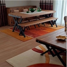 Doğal Ahşap Yemek Masası-100-200