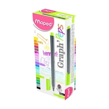 Maped Fineliner Graph Peps 0.4 Mm Elma Yeşili 12 Li 74911403 Çok Renkli