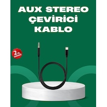 Lightning To 3.5mm Aux Ses Dönüştürücü Kablo 1 Metre Stereo Uyumlu 52301062