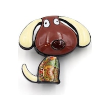 Köpek Broş - Kahverengi Çok Renkli