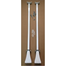 Panel Radyatör Ayağı / Yer Konsolu 60 Cm Yere Sabitleme Beyaz 1 Çift 2 Adet
