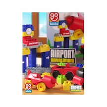 Go Blocks Airport 100 Parça Yapı Blok Seti Yapı Oyuncakları Mega Blok